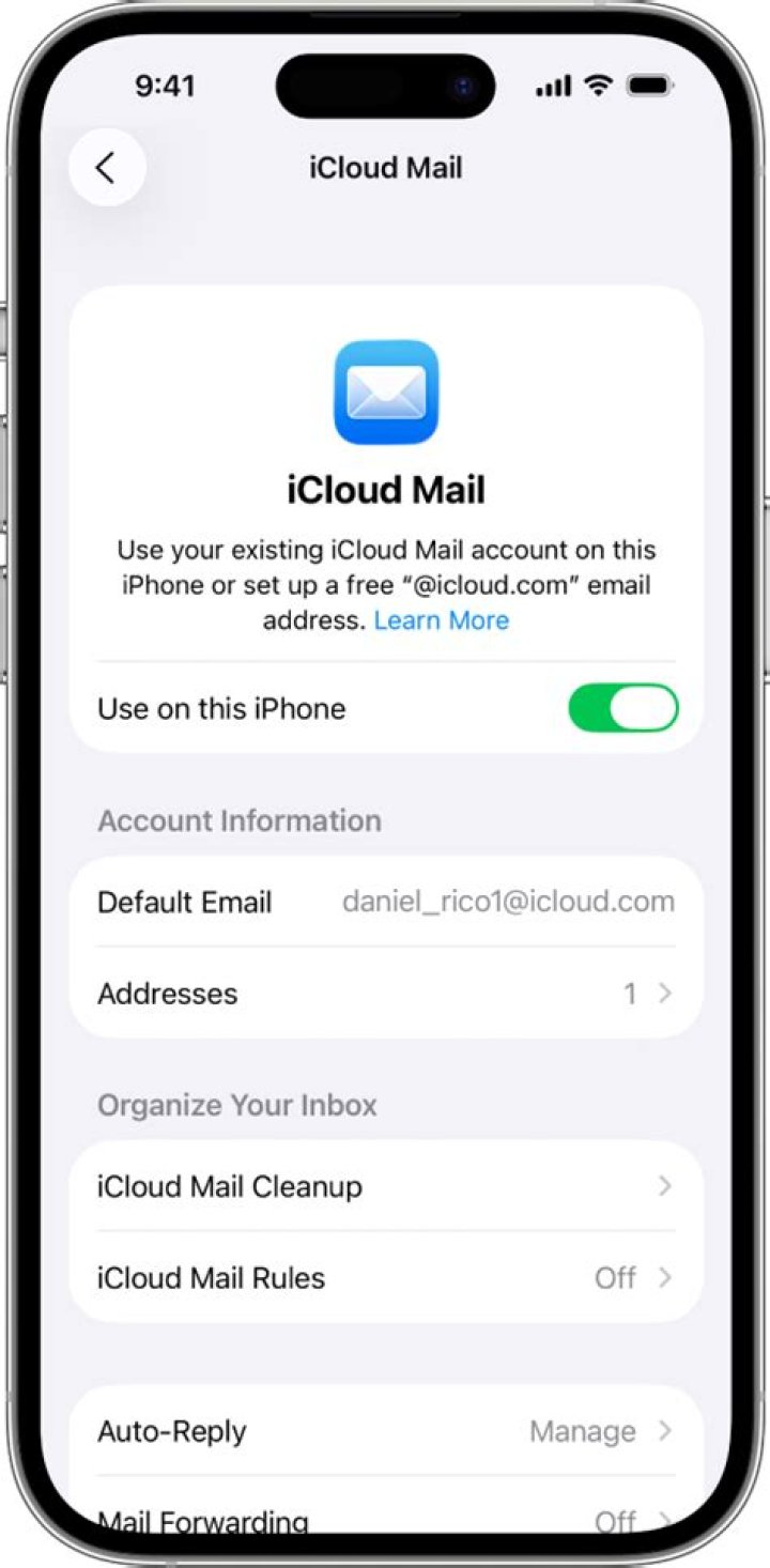 Does iCloud have email service?