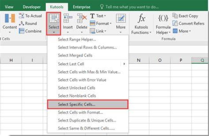 How do you select between two values in Excel?