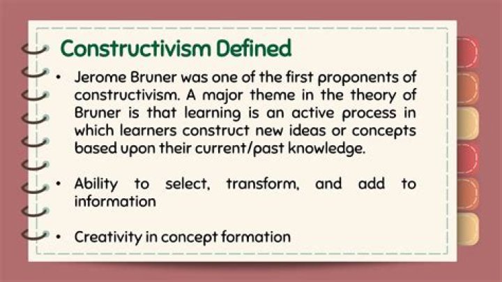 Was bruner a constructivist?
