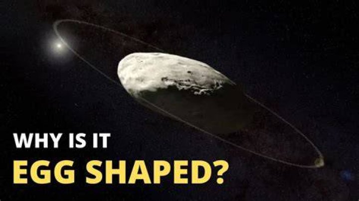 Why is haumea egg shaped?